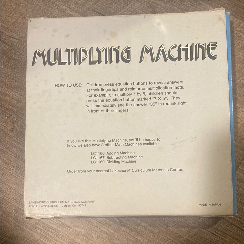 Lakeshore Vintage Math Multiplying Machine - Picture 3 of 4